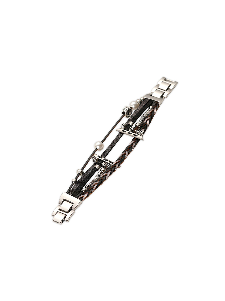 National Wind Hand-woven Leather Band for Apple Watch