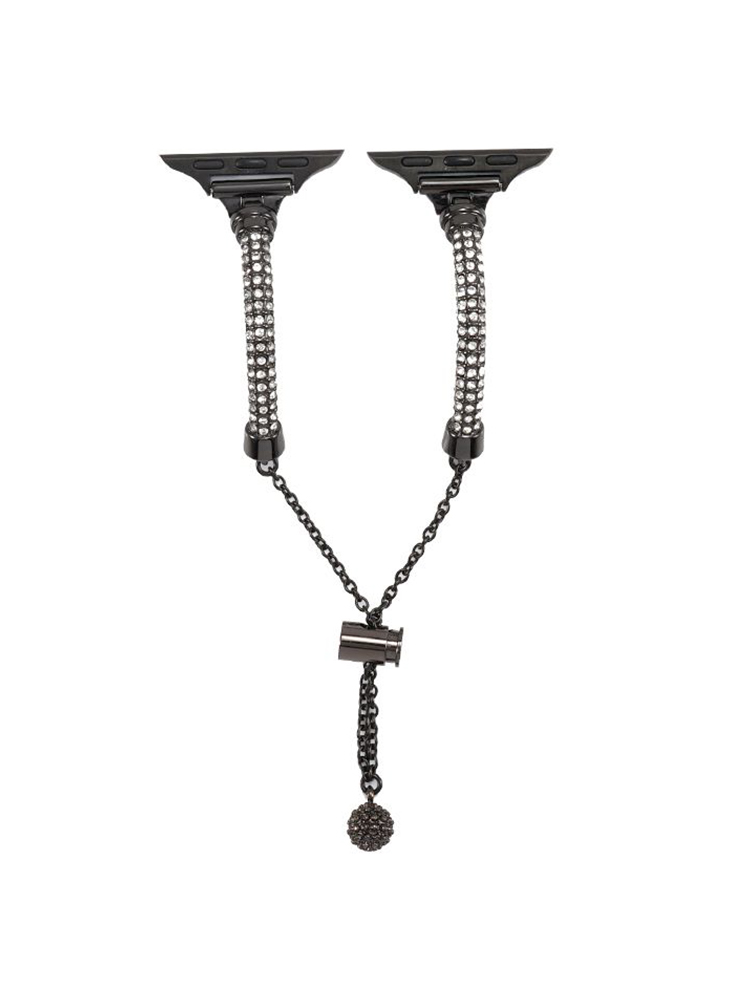 Slim Rhinestone Cylinder Bracelet Band