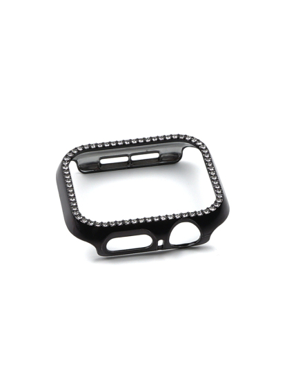 Single Drain Rhinestone PVC Protective Case for Apple Watch