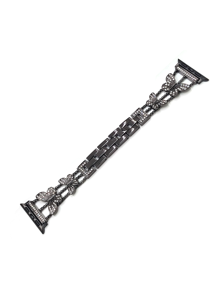 Butterfly Rhinestone Inlay Band