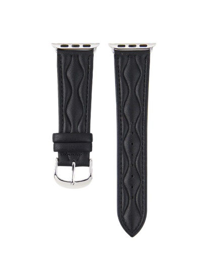 Double Wavy Stripe Leather Band for Apple Watch