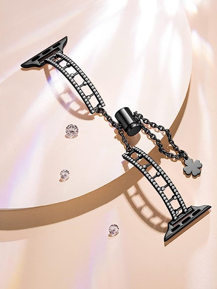 Dewdrop Rhinestone Bracelet Metal Apple Watch Band