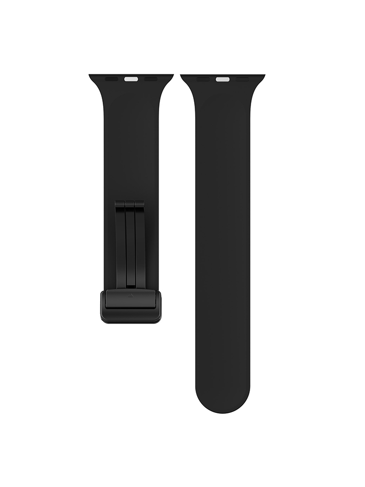 Lightweight Magnetic Folding Buckle Silicone Band for Apple Watch