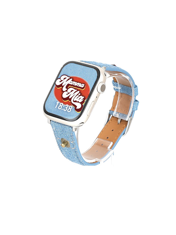 Vintage Denim Leather Band