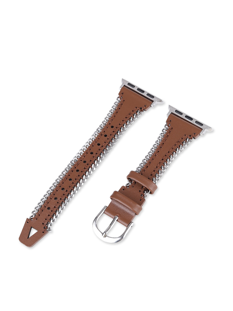 Chain Edge Leather Band