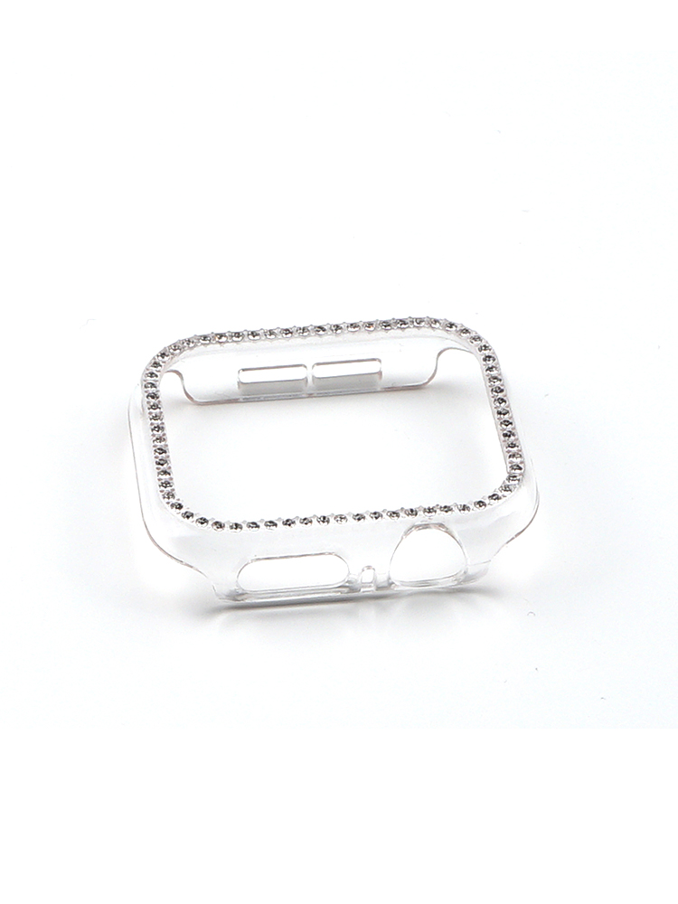 Single Drain Rhinestone PVC Protective Case for Apple Watch