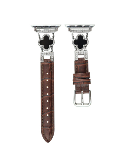 Four-leaf Clover Link Leather Band