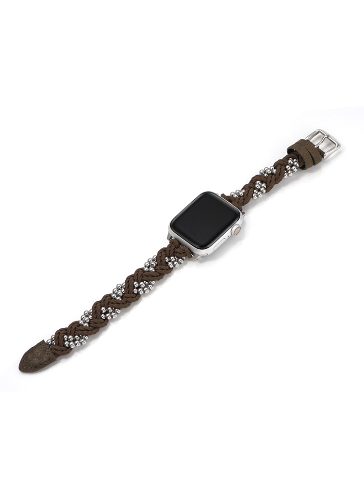 Bead Chain Nylon Woven Apple Watch Band - Tatanband