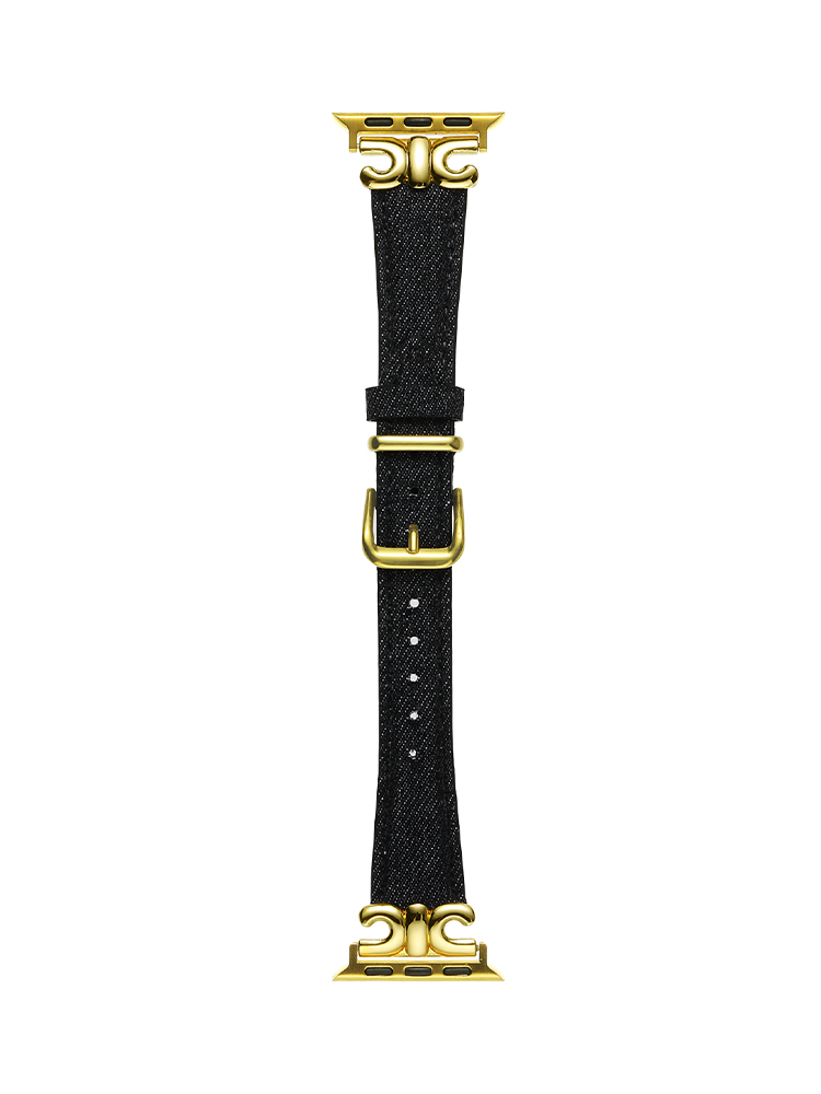 Triumphal arch Denim Color Leather Band