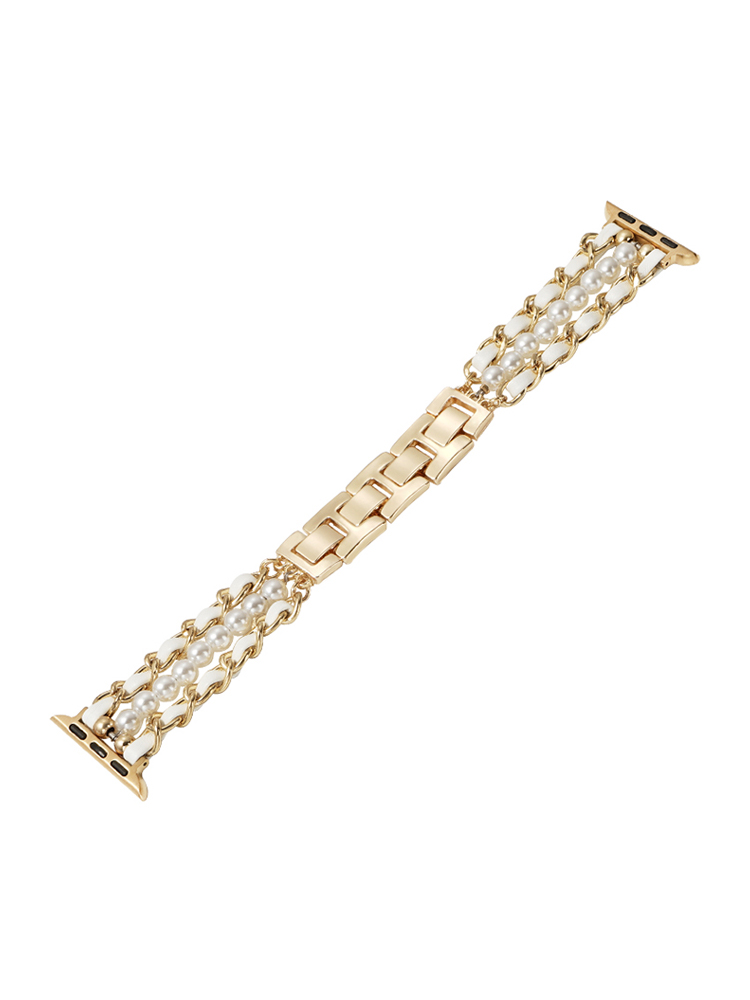 Pearl Chain Design 3-Chain Stainless Steel Apple Watch Band - Tatanband