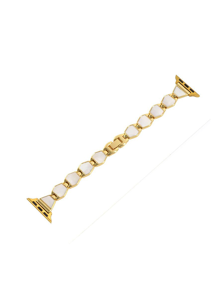 Rhombus Mother-of-pearl Stainless Steel Band for Apple Watch