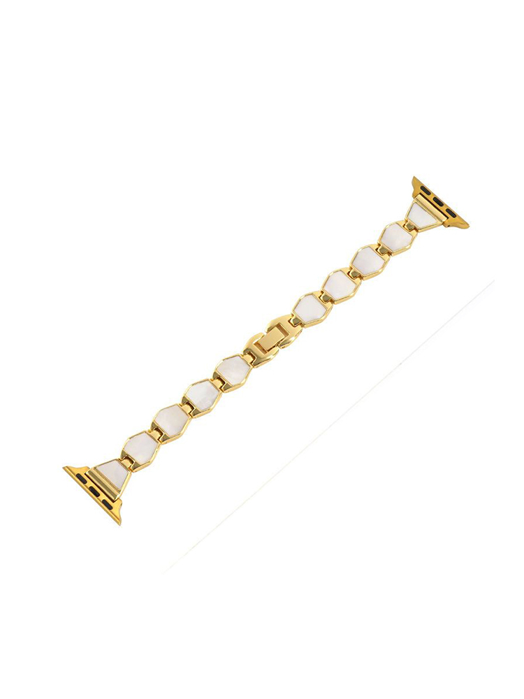Rhombus Mother-of-pearl Stainless Steel Band for Apple Watch