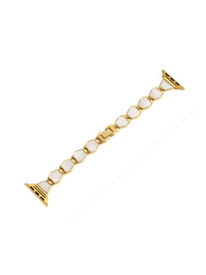 Rhombus Mother-of-pearl Stainless Steel Band for Apple Watch