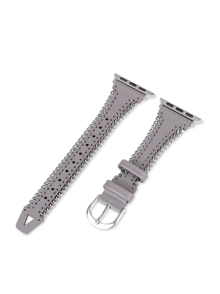 Chain Edge Leather Band