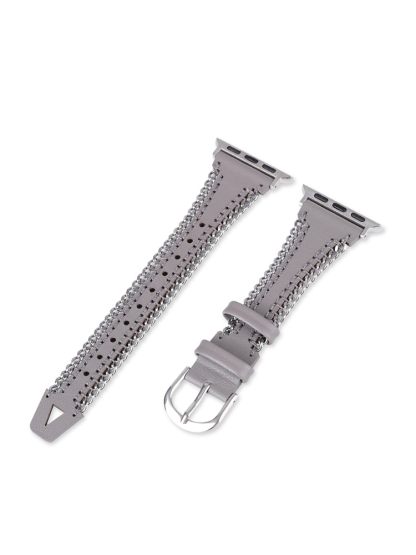 Chain Edge Leather Band