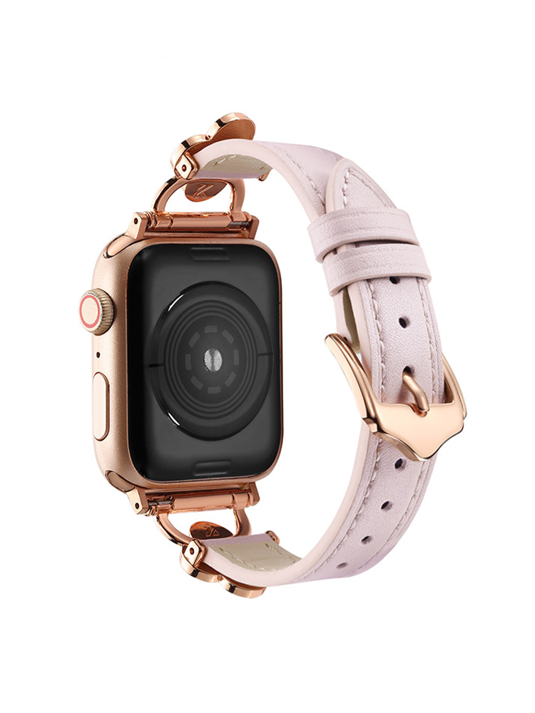 Four-leaf Clover Buckle Leather Apple Watch Band - Tatanband