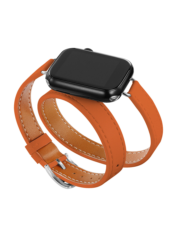 Double Tour Slim Wrap Leather Band