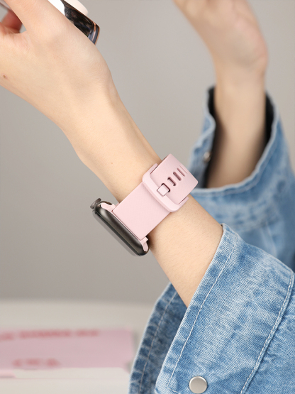 Tang Buckle Silicone Band for Apple Watch