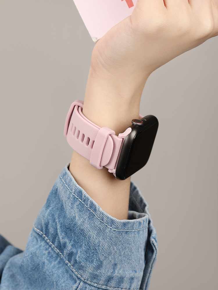 Tang Buckle Silicone Band for Apple Watch