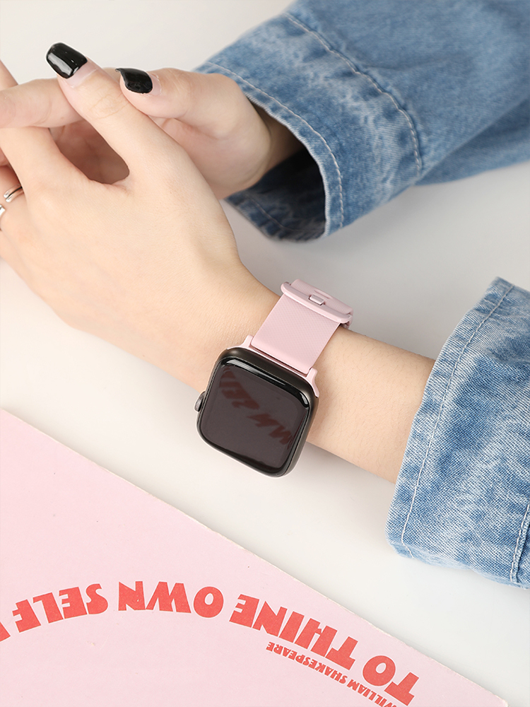 Tang Buckle Silicone Band for Apple Watch