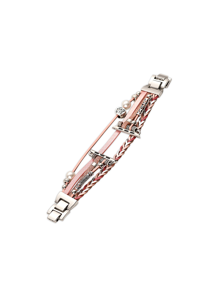 National Wind Hand-woven Leather Band for Apple Watch