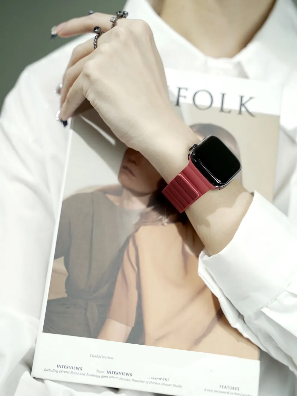 Wave Magnetic Silicone Band for Apple Watch