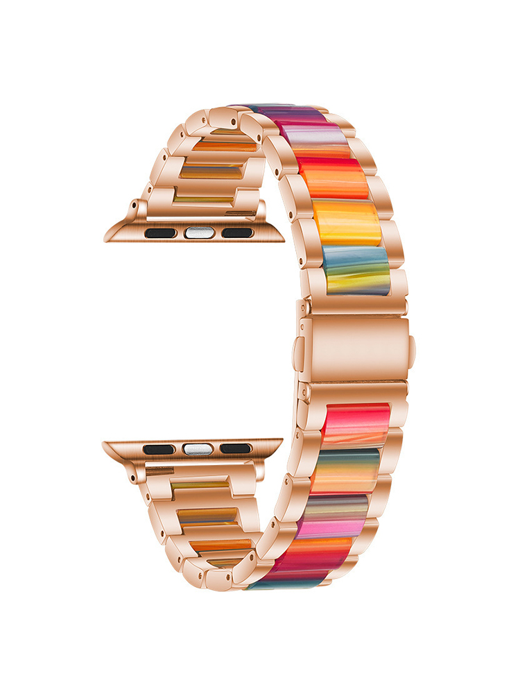 Resin with Stainless Steel Band for Apple Watch