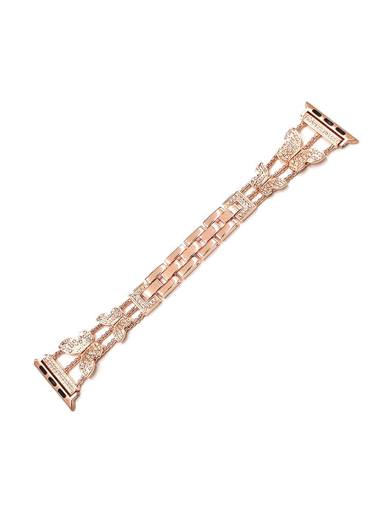 Butterfly Rhinestone Inlay Band