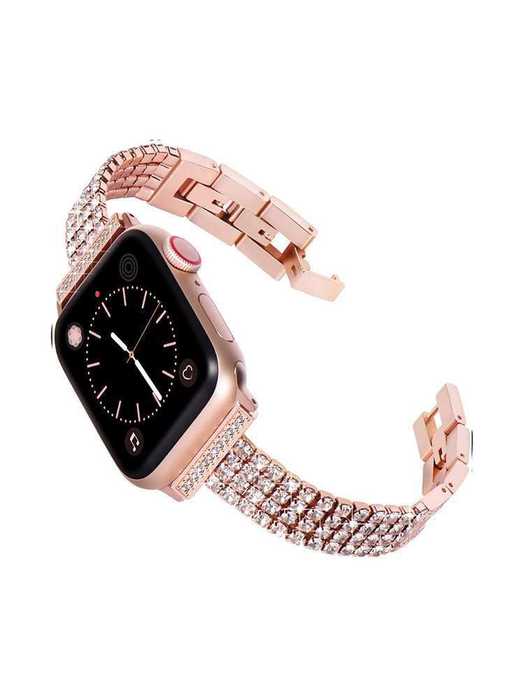 Four-row Chain Rhinestone Inlay Band
