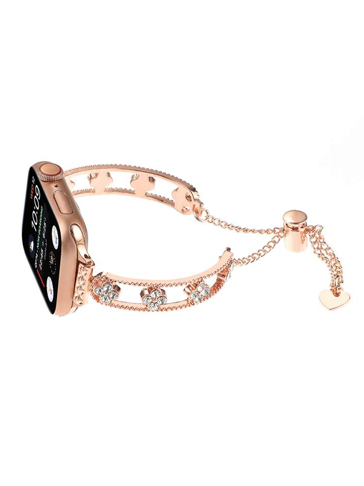 Four Leaf Clover Hollow Bracelet Stainless Steel Apple Watch Band