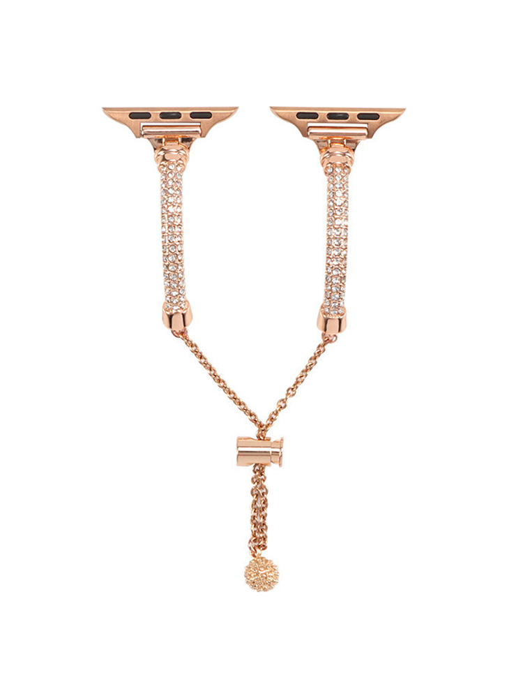 Slim Rhinestone Cylinder Bracelet Band for Apple Watch