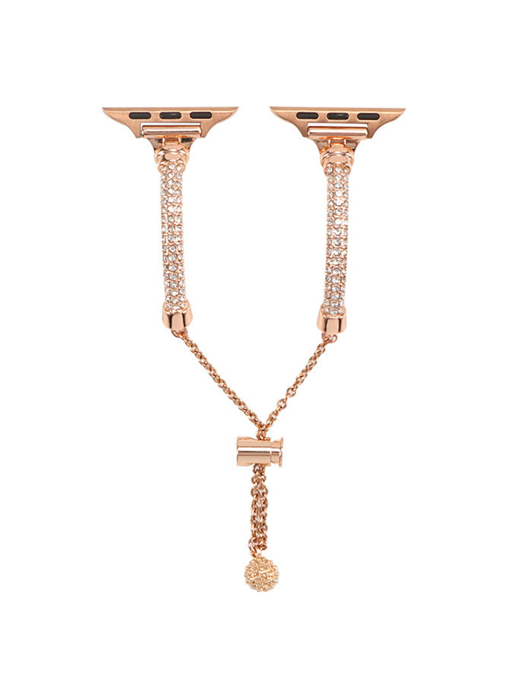 Slim Rhinestone Cylinder Bracelet Band for Apple Watch