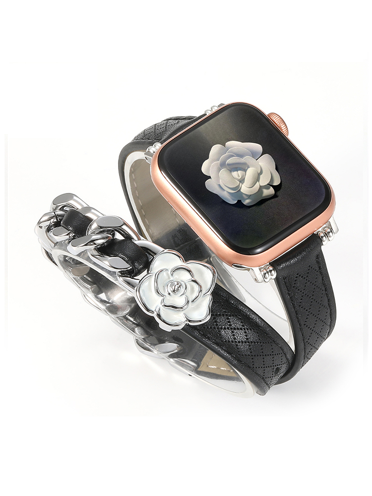 Camellia Double Tour Leather Band
