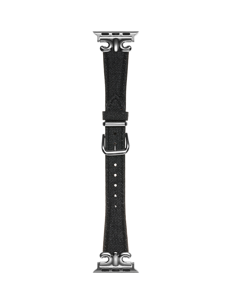 Triumphal arch Denim Color Leather Band