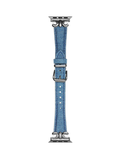 Triumphal arch Denim Color Leather Band