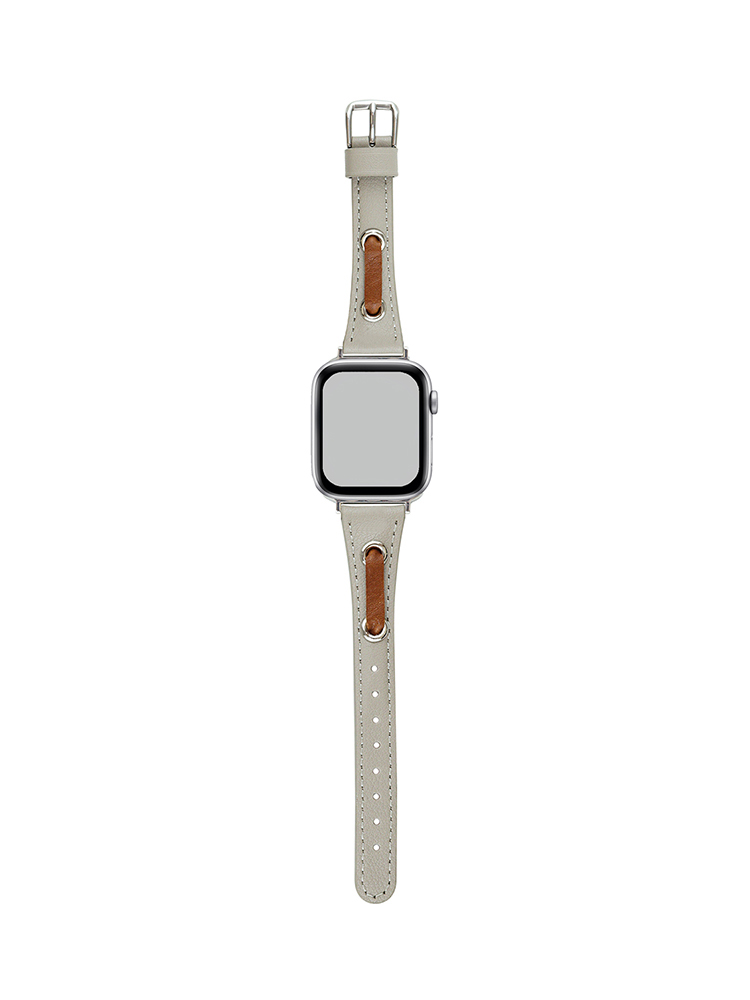 Curved String Leather Apple Watch Band - Tatanband