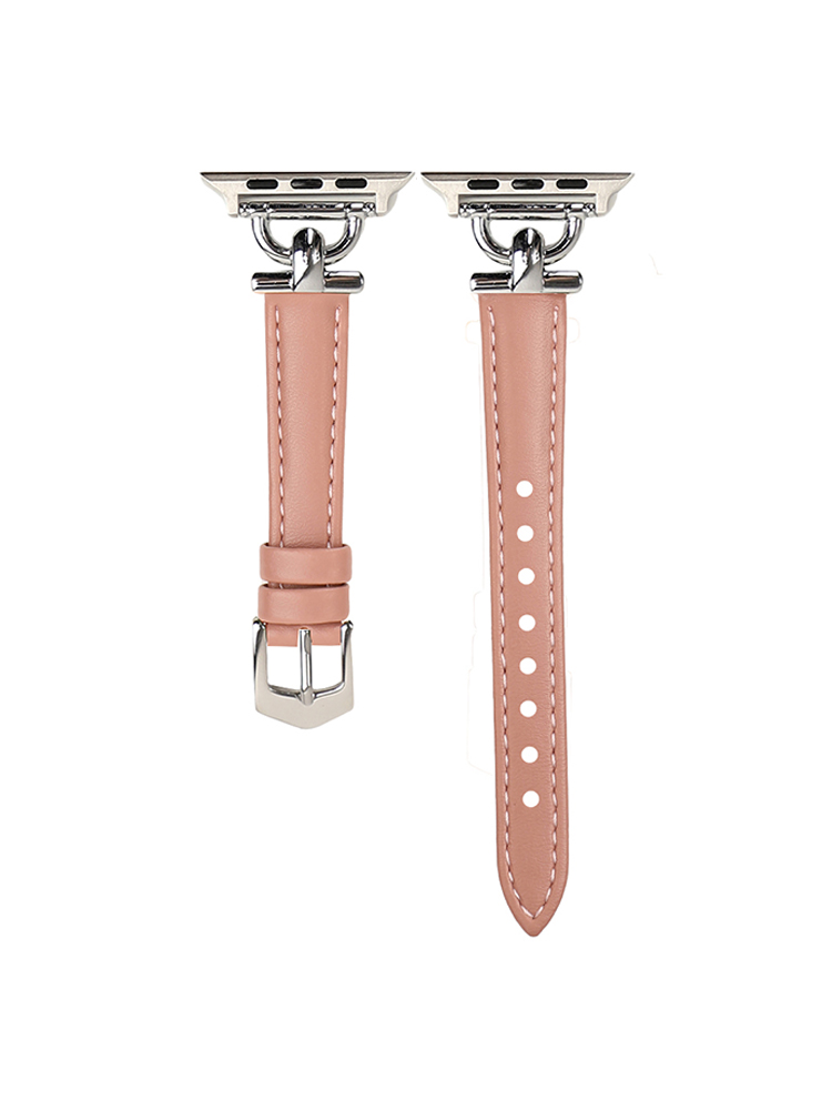 D Shape Buckle Fine Leather Band