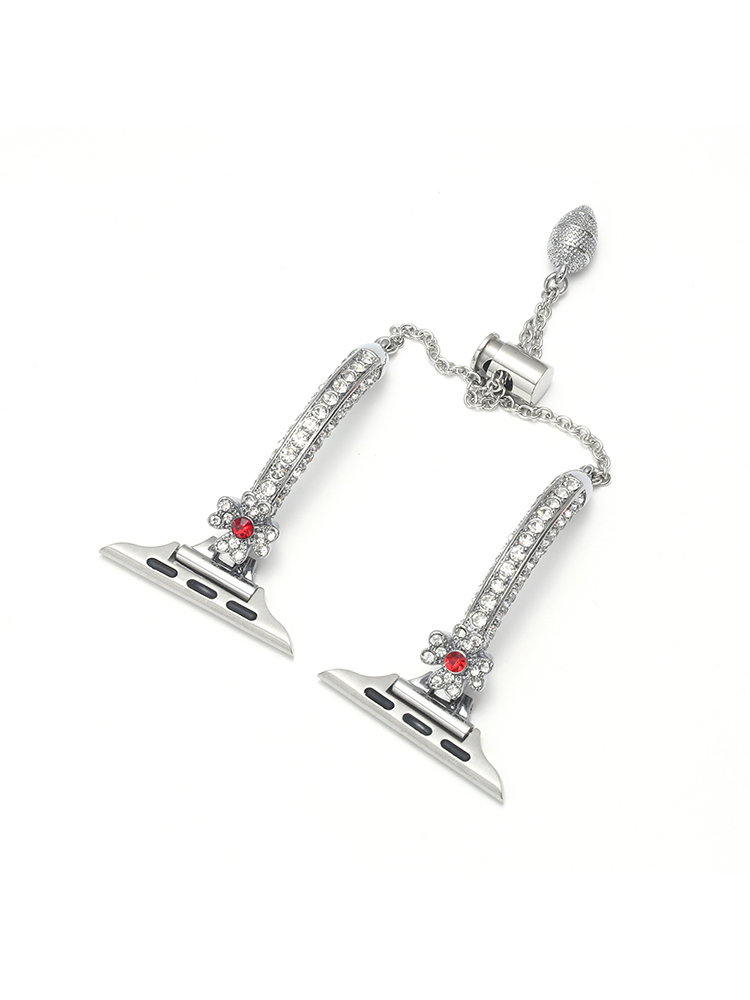 Four-leaf Clover Full Diamond Bracelet Stainless Steel Apple Watch Band