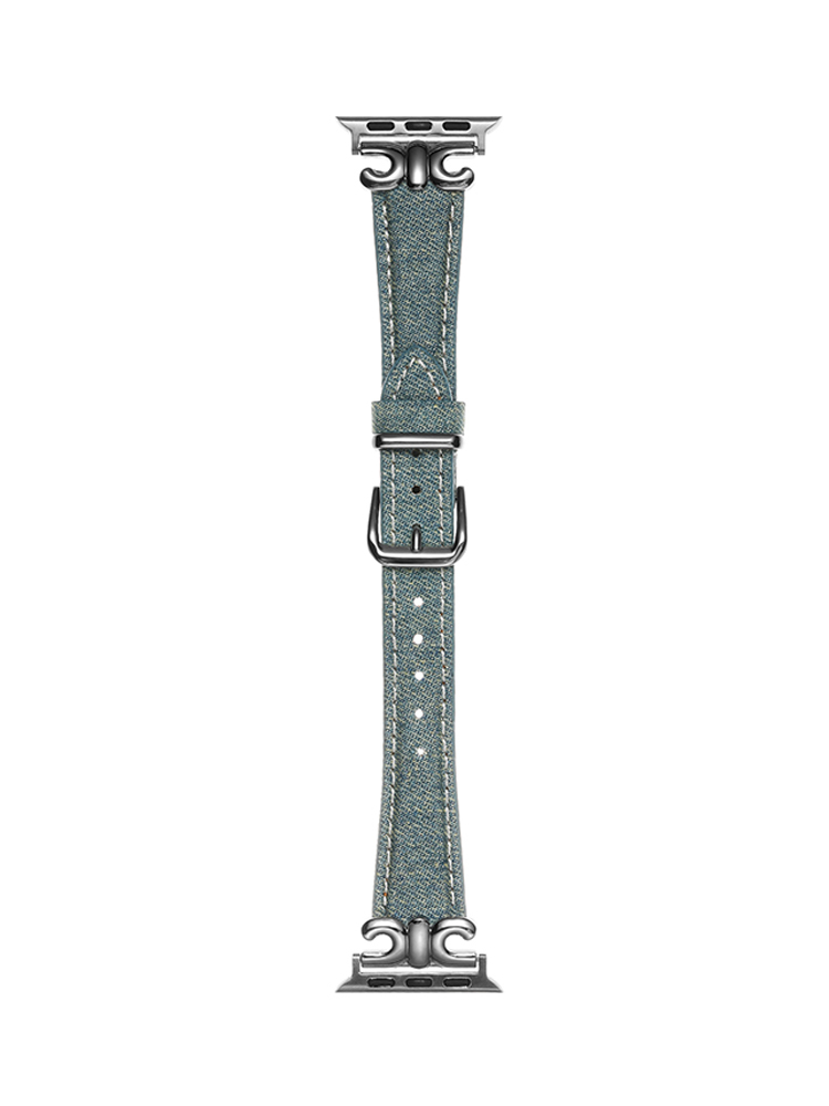 Triumphal arch Denim Color Leather Band
