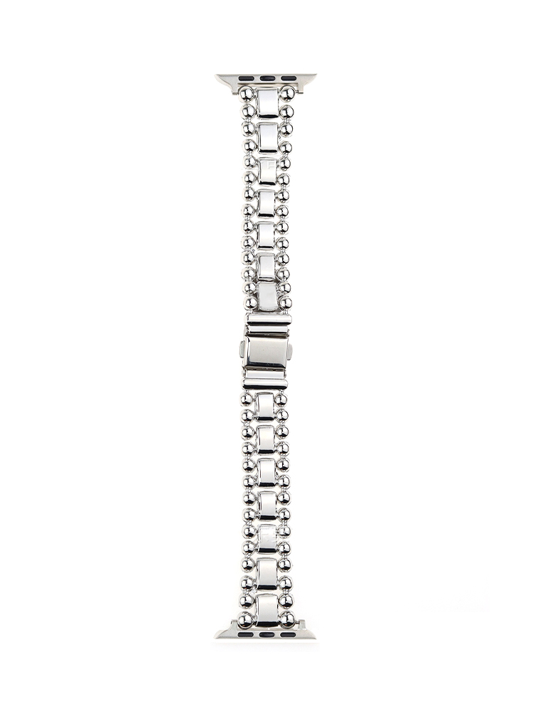 Double Row Ball 3-link Stainless Steel Apple Watch Band