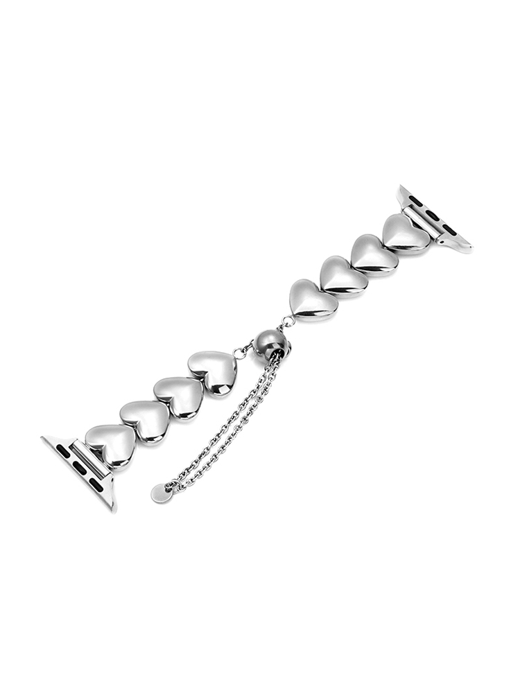 Heart Shape Chain Stainless Steel Band