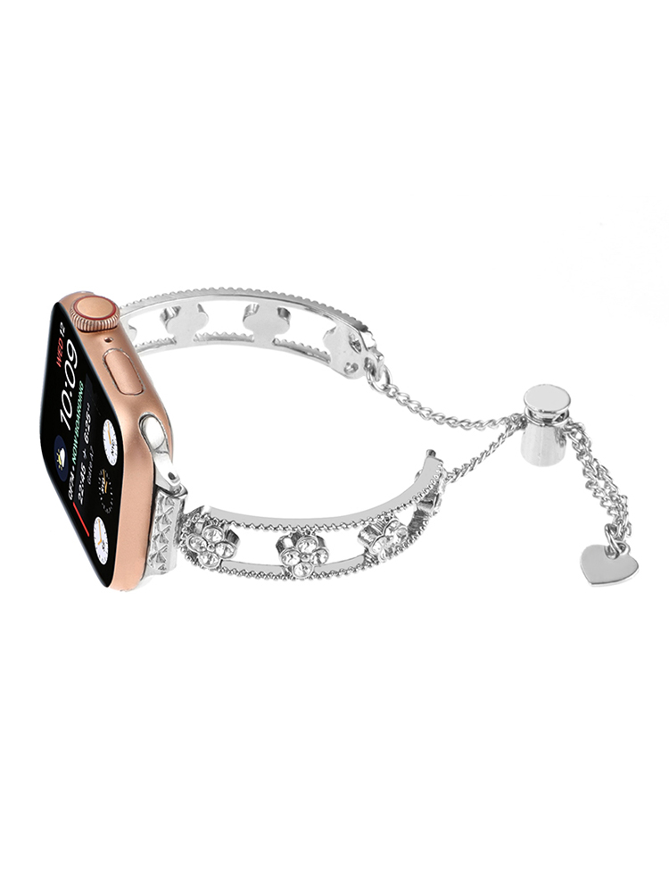 Four Leaf Clover Hollow Bracelet Stainless Steel Apple Watch Band