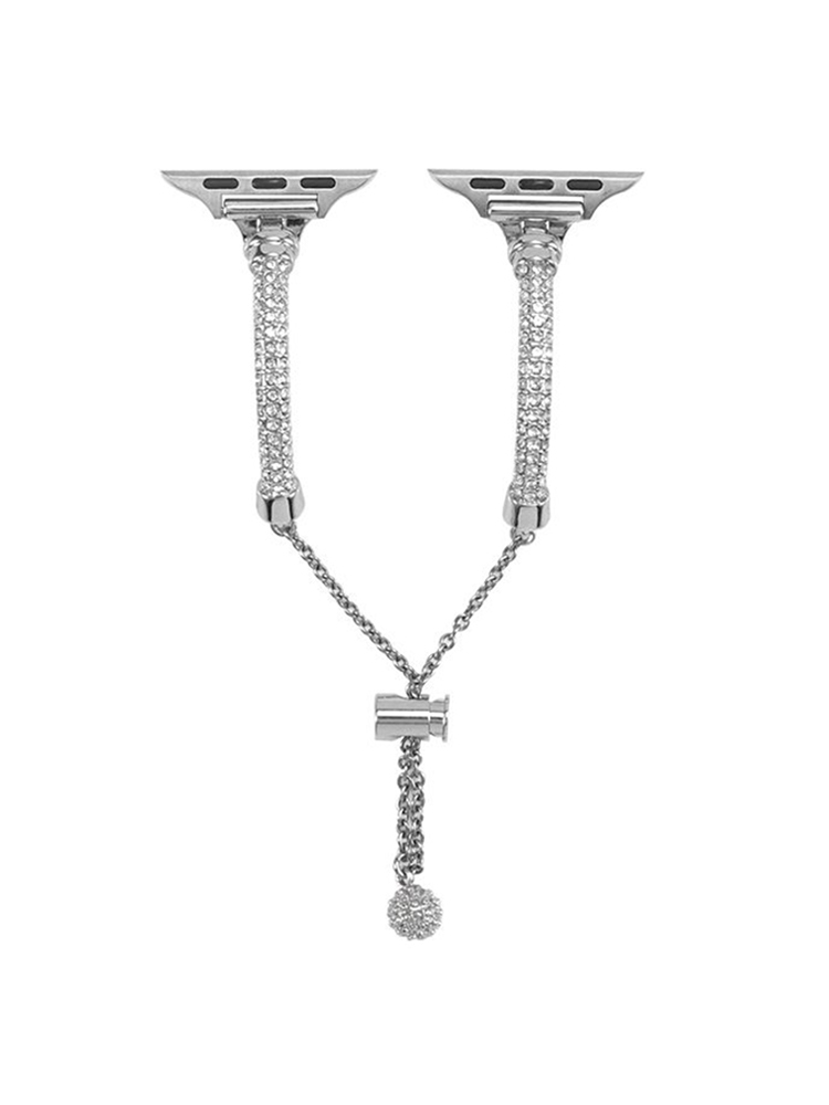 Slim Rhinestone Cylinder Bracelet Band for Apple Watch