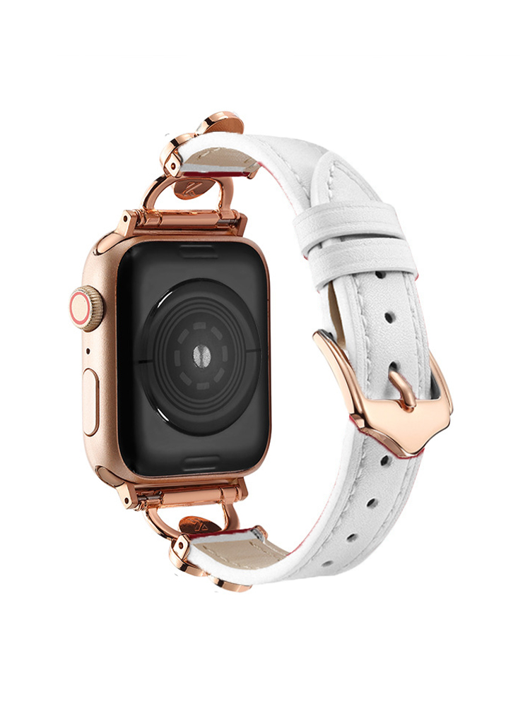 Four-leaf Clover Buckle Leather Apple Watch Band - Tatanband