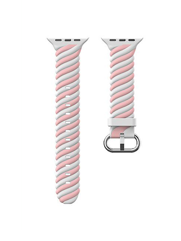 Twist Contrasting Color Silicone Band for Apple Watch