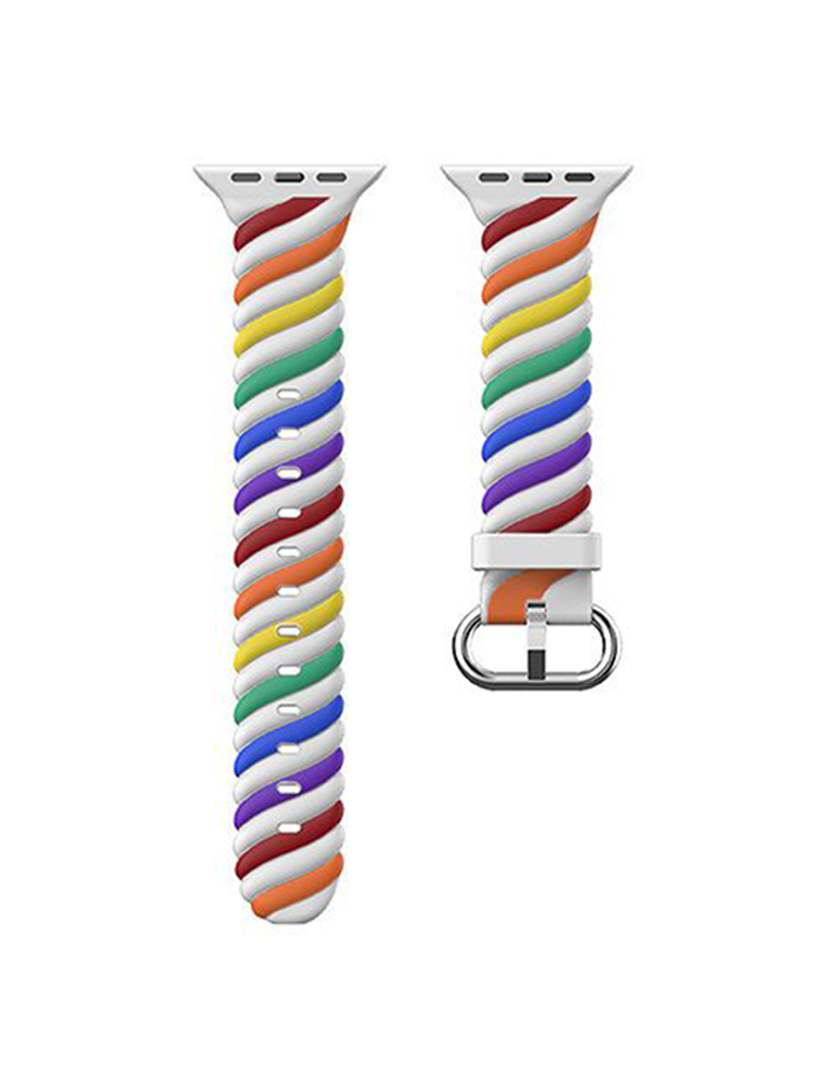 Twist Contrasting Color Silicone Band for Apple Watch