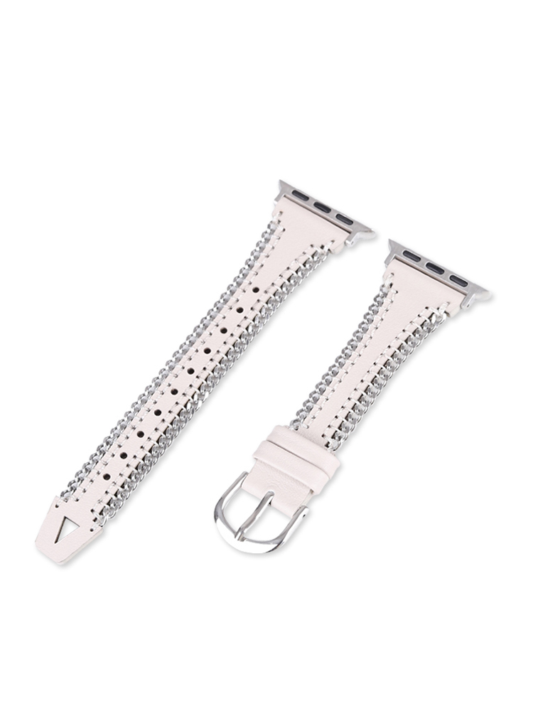 Chain Edge Leather Band