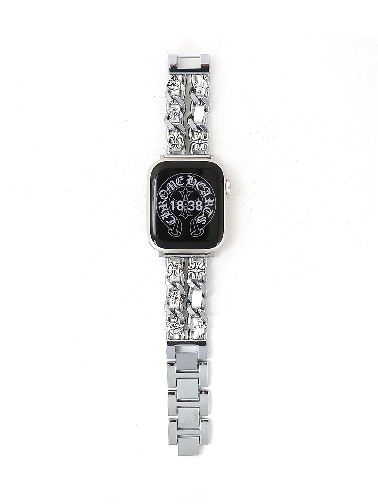 Chrome Heart Double Row Chain Stainless Steel Band