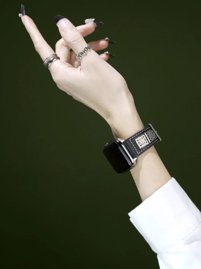 Fashion Printed Leather Band for Apple Watch