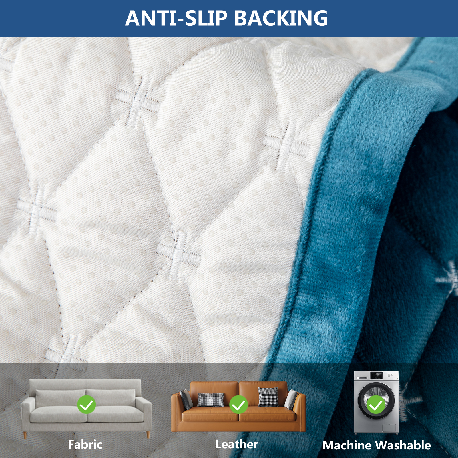 Eismodra Couch Cover,Sectional Couch Covers,Sofa Covers for 3 Cushion 